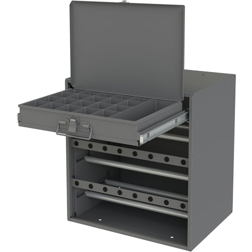 Armoire d'entreposage pour fil et borne, Acier, 1 tiroirs, 15-9/16" x 11-7/8" x 16-3/8", Gris Advanced Consulting and Training Ltd.