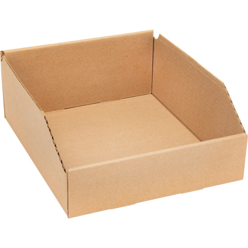 Deep Corrugated Parts Bins, 11-3/4" W x 11-1/4" D x 4-1/2" H, Beige Advanced Consulting and Training Ltd.