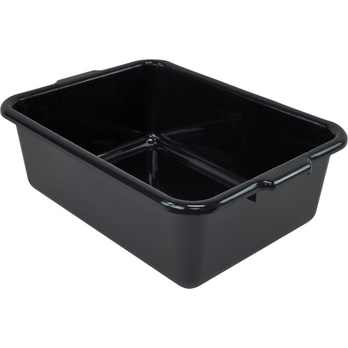 Bac d'entreposage tout usage &agrave; fond plat, 7" ha x 15" p x 21" lo, Plastique, Noir Advanced Consulting and Training Ltd.
