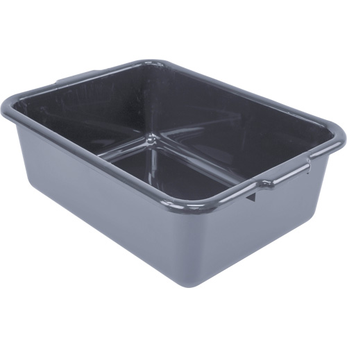 Bac d'entreposage tout usage &agrave; fond plat, 7" ha x 15" p x 21" lo, Plastique, Gris Advanced Consulting and Training Ltd.
