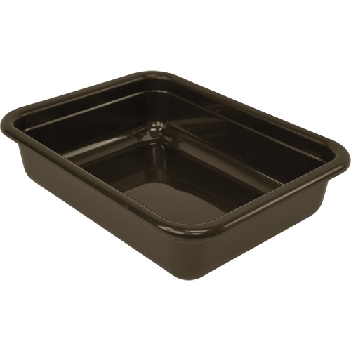 Bac d'entreposage tout usage &agrave; fond plat, 5" ha x 17" p x 22" lo, Plastique, Brun Advanced Consulting and Training Ltd.