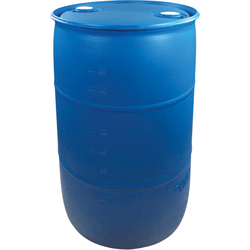 Barils en poly&eacute;thyl&egrave;ne, 55 gal. US (45 gal. imp.), Dessus ferm&eacute;, Bleu Advanced Consulting and Training Ltd.