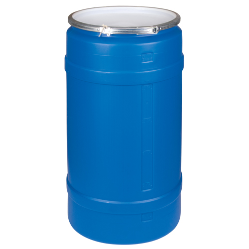 Polyethylene Drums, 30 US gal. (25 imp. Gal.), Open Top, Blue Advanced Consulting and Training Ltd.