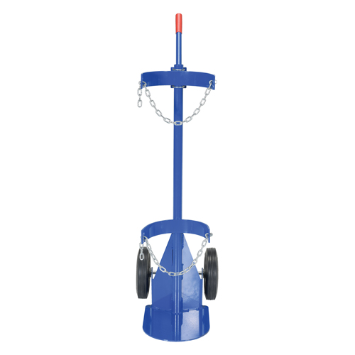 Gas Cylinder Cart, Rubber Wheels, 12" W x 15-1/2" L Base, 500 lbs. Advanced Consulting and Training Ltd.