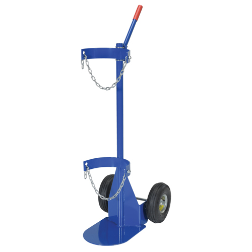 Chariot pour bouteille de gaz, Roues Pneumatique, Base de 12" la x 15-1/2" lo, 500 lb Advanced Consulting and Training Ltd.