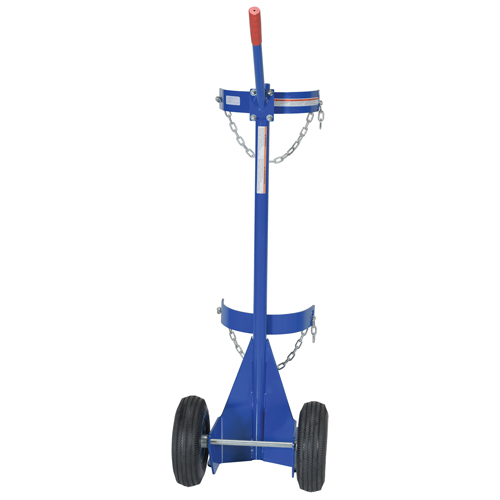 Chariot pour bouteille de gaz, Roues Pneumatique, Base de 12" la x 15-1/2" lo, 500 lb Advanced Consulting and Training Ltd.