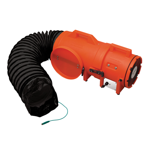 ALLEGRO INDUSTRIES 8" Plastic COM-PAX-IAL Blowers, 1/3 HP, 900 CFM, Explosion Proof Advanced Consulting and Training Ltd.