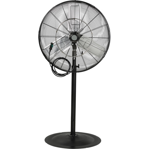 Ventilateur oscillant sur socle avec vaporisation &agrave; moteur &eacute;tanche &agrave; l'eau, Robuste, 3 Vitesses, Diam&egrave;tre de 30" Advanced Consulting and Training Ltd.