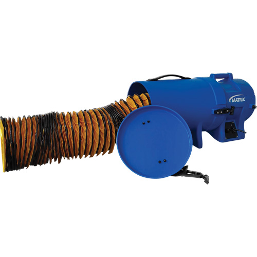 Souffleur &agrave; air 8" avec conduit de 15' et contenant, 1/4 CV, 816 pi³/min Advanced Consulting and Training Ltd.