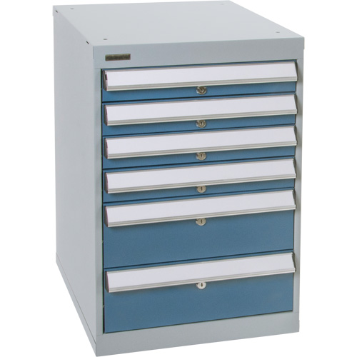 Six-Drawer Pedestal Workbench, 18" W x 21" D x 28" H Advanced Consulting and Training Ltd.