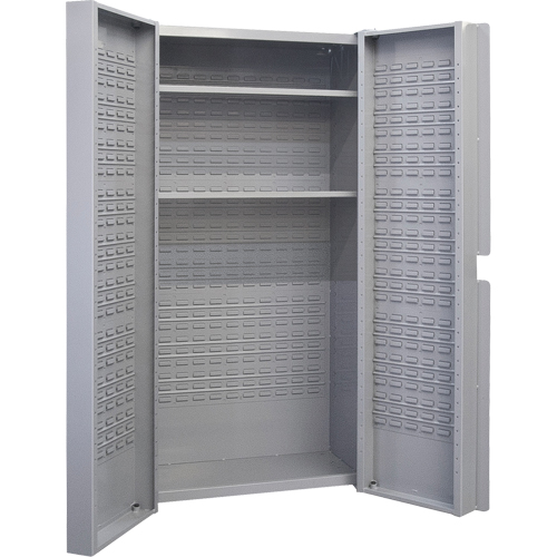 Deep Door Combination Cabinet, 38" W x 24" D x 72" H, Grey Advanced Consulting and Training Ltd.