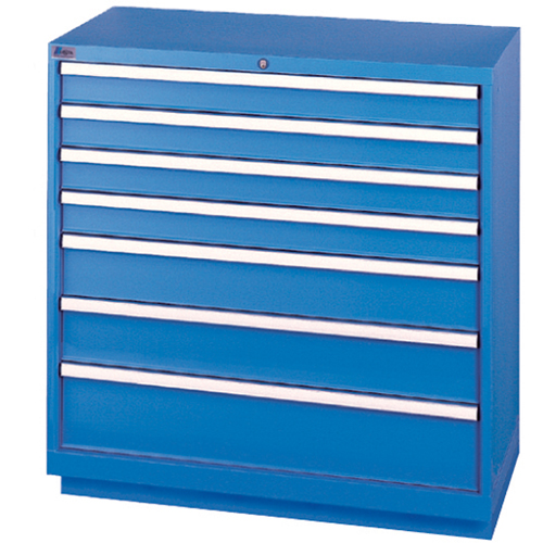 Armoires de rangement avec tiroirs, 7 tiroirs, 40-1/4" la x 22-1/2" p x 41-3/4" h, Bleu brillant Advanced Consulting and Training Ltd.