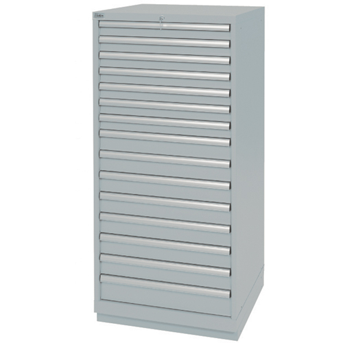 Armoires de rangement avec tiroirs, 15 tiroirs, 28-1/4" la x 28-1/2" p x 59-1/2" h, Gris Advanced Consulting and Training Ltd.