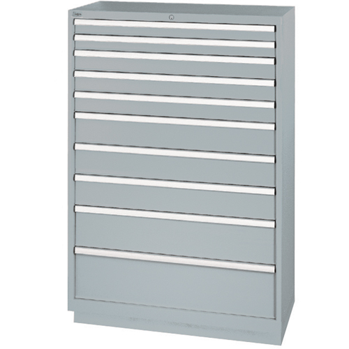 Drawer Cabinets, 10 Drawers, 40-1/4" W x 22-1/2" D x 59-1/2" H, Grey Advanced Consulting and Training Ltd.