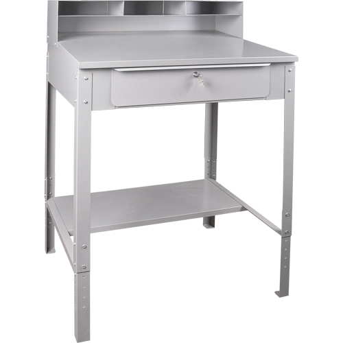 Pupitre d'atelier ouvert, 34-1/2" la x 30" p x 53" h, Gris Advanced Consulting and Training Ltd.