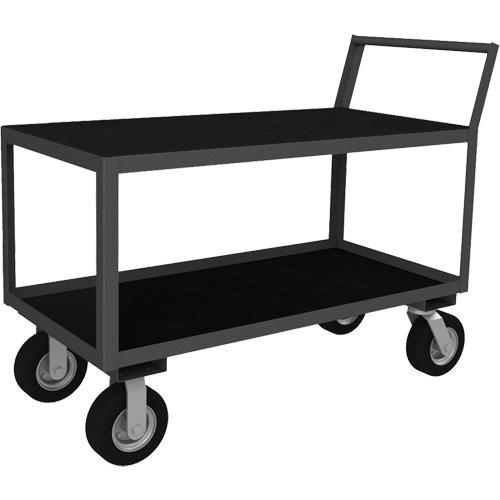 Low Profile Instrument Cart, 2 Tiers, 24-1/4" W x 39" D x 40-15/16" H, 1200 lbs. Cap. Advanced Consulting and Training Ltd.