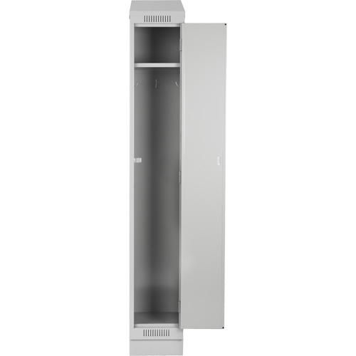 Clean Line Lockers, 3 -tier, Bank of 4, 48" x 18" x 78", Steel, Grey, Rivet (Assembled) Advanced Consulting and Training Ltd.