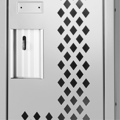 Clean Line Lockers, 12" x 12" x 82", Steel, Grey, Rivet (Assembled), Perforated Advanced Consulting and Training Ltd.