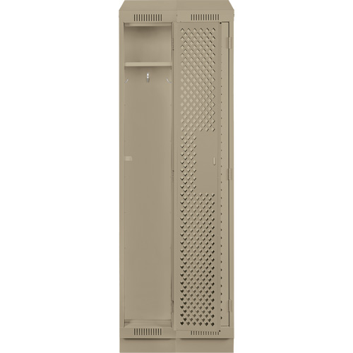 Casiers Clean Line, Bloc de 2, 24" x 12" x 82", Acier, Beige, Rivet (assembl&eacute;), Perfor&eacute; Advanced Consulting and Training Ltd.