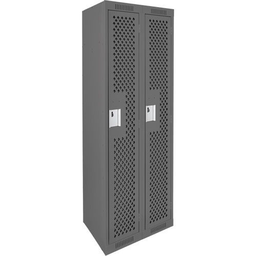 Casiers Clean Line, Bloc de 2, 24" x 12" x 72", Acier, Charbon, Rivet (assembl&eacute;), Perfor&eacute; Advanced Consulting and Training Ltd.