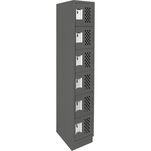 Petits casiers &eacute;conomiques assembl&eacute;s et perfor&eacute;s Clean Line, 6 niveaux, 18" x 72" x 12", Acier Advanced Consulting and Training Ltd.