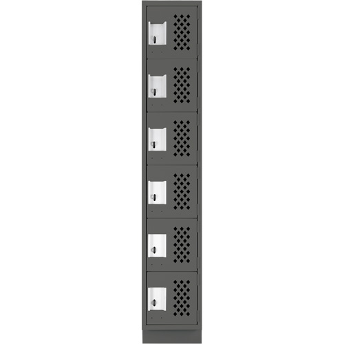 Petits casiers &eacute;conomiques assembl&eacute;s et perfor&eacute;s Clean Line, 6 niveaux, 18" x 72" x 12", Acier Advanced Consulting and Training Ltd.