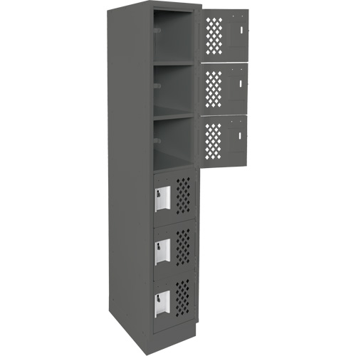 Petits casiers &eacute;conomiques assembl&eacute;s et perfor&eacute;s Clean Line, 6 niveaux, 18" x 72" x 12", Acier Advanced Consulting and Training Ltd.
