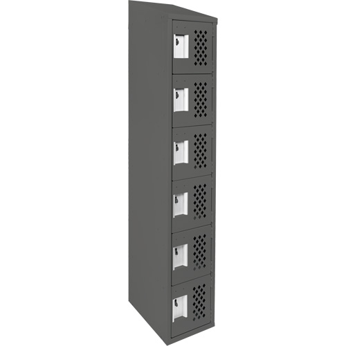 Petits casiers &eacute;conomiques assembl&eacute;s et perfor&eacute;s Clean Line, 6 niveaux, 18" x 72" x 12", Acier Advanced Consulting and Training Ltd.