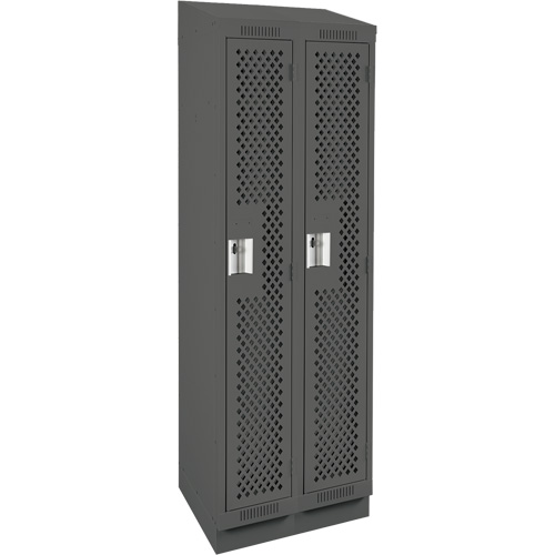 Casiers Clean Line, Bloc de 2, 24" x 12" x 82", Acier, Charbon, Rivet (assembl&eacute;), Perfor&eacute; Advanced Consulting and Training Ltd.