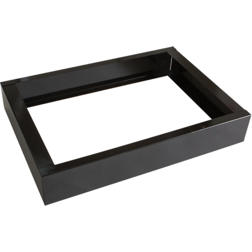All-Welded Concorde - Heavy-Duty Lockers Recessed Base, 2 Banks, 4" H x 24" W x 17" D, Black, Steel Advanced Consulting and Training Ltd.