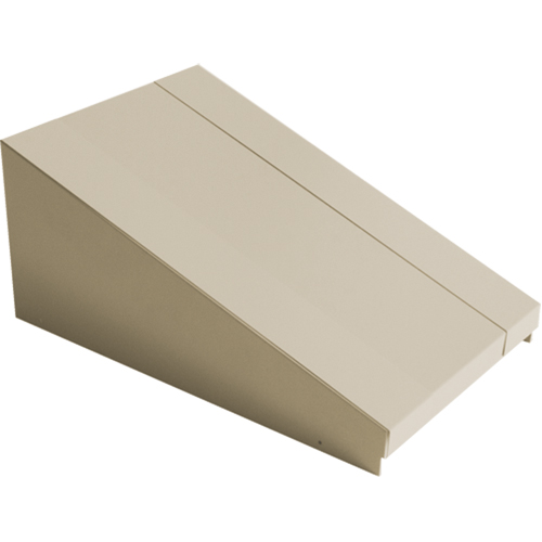 Dessus inclin&eacute; pour casiers robustes enti&egrave;rement soud&eacute; Concorde, Bloc de 1, 18" p x 12" la x 6" ha, Beige, Acier Advanced Consulting and Training Ltd.