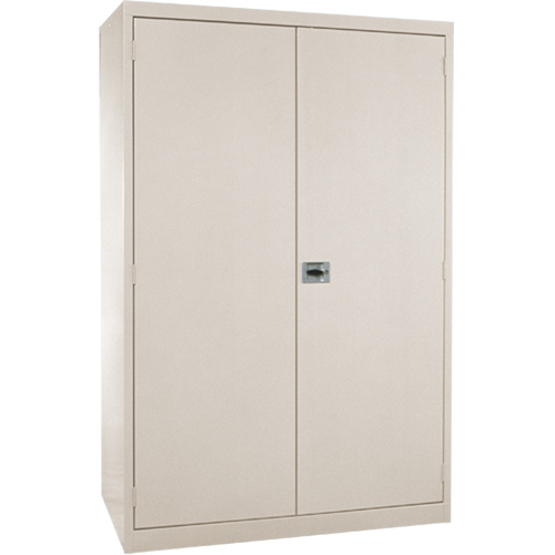 Armoires de rangement Hi-Boy profondes, Acier, 4 Tablettes, 72" h x 36" la x 24" P, Beige Advanced Consulting and Training Ltd.