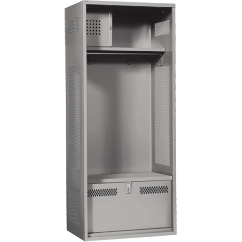Gear Locker, Steel, 24" W x 24" D x 72" H, Grey Advanced Consulting and Training Ltd.