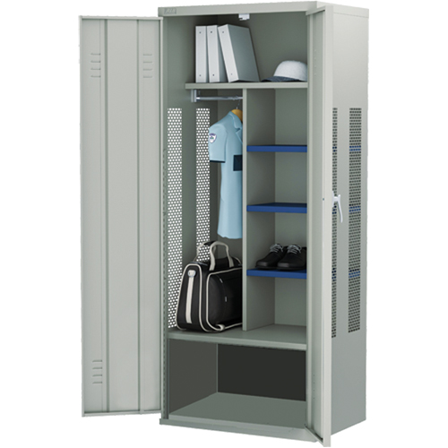Gear Locker, Steel, 36" W x 24" D x 72" H, Grey Advanced Consulting and Training Ltd.
