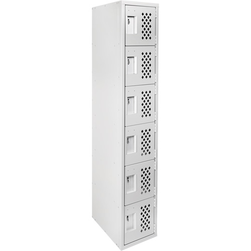 Clean Line Lockerettes, 6 -tier, 18" x 72" x 12", Steel Advanced Consulting and Training Ltd.