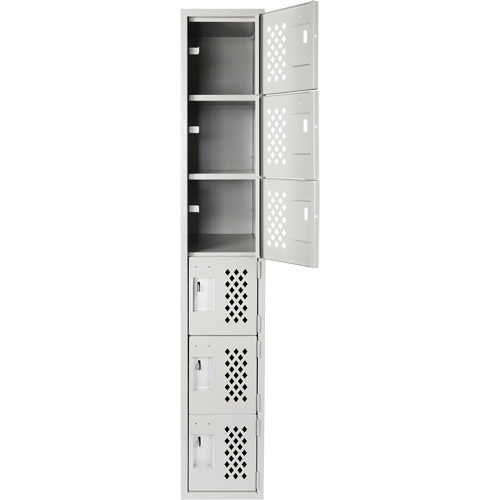 Clean Line Lockerettes, 6 -tier, 18" x 72" x 12", Steel Advanced Consulting and Training Ltd.