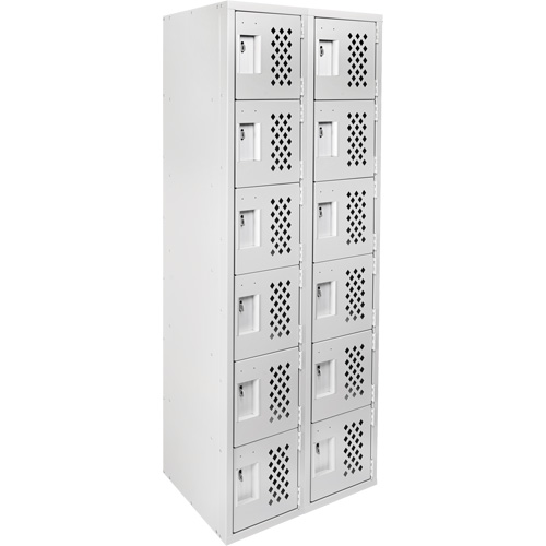 Clean Line Lockerettes, 6 -tier, Bank of 2, 18" x 72" x 12", Steel Advanced Consulting and Training Ltd.