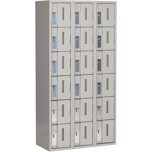 Casiers robustes Concorde, 6 niveaux, Bloc de 3, 36" x 18" x 72", Acier, Gris, Soud&eacute; (assembl&eacute;) Advanced Consulting and Training Ltd.