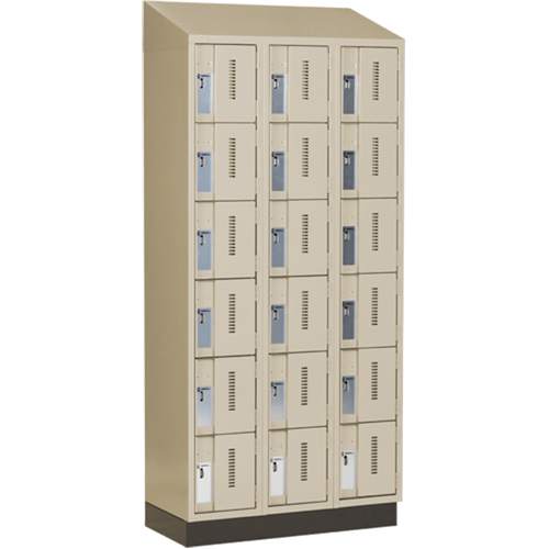 Concorde Heavy-Duty Lockers, 6 -tier, Bank of 3, 36" x 18" x 82", Steel, Beige, Welded (Assembled) Advanced Consulting and Training Ltd.