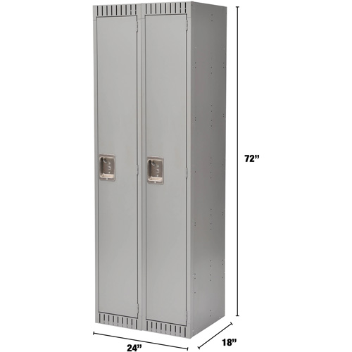 Casiers, Bloc de 2, 24" x 18" x 72", Acier, Gris, D&eacute;mont&eacute; Advanced Consulting and Training Ltd.