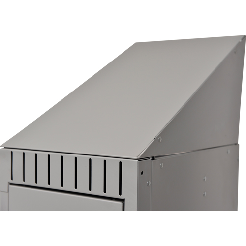 Slope Top, 1 Bank, 18" D x 12" W x 10" H, Grey, Steel Advanced Consulting and Training Ltd.