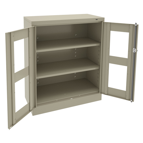 C-Thru Counter High Cabinet, Steel, 2 Shelves, 42" H x 36" W x 18" D Advanced Consulting and Training Ltd.