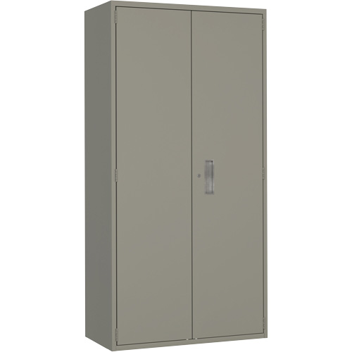 Wardrobe Storage Cabinet, Steel, 36" W x 18" D x 72" H, Grey Advanced Consulting and Training Ltd.