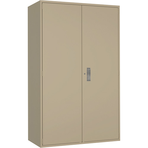 Armoire de rangement Hi-Boy tr&egrave;s large, Acier, 4 Tablettes, 72" h x 48" la x 24" P, Beige Advanced Consulting and Training Ltd.