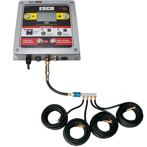 Wall-Mounted Tire Inflation System with 4-Hose Manifold Advanced Consulting and Training Ltd.
