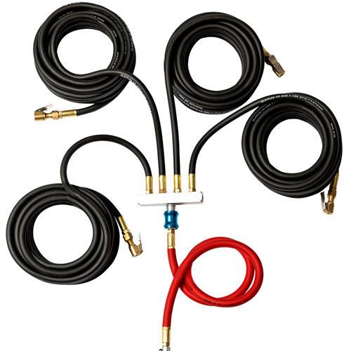 Wall-Mounted Tire Inflation System with 4-Hose Manifold Advanced Consulting and Training Ltd.