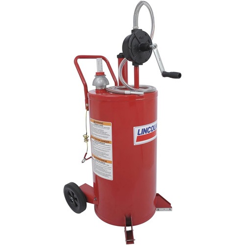 Chariot &agrave; carburant en acier de 25 gallons avec pompe rotative bidirectionnelle Advanced Consulting and Training Ltd.