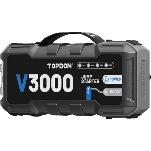 Survolteur, banque d'alimentation et lampe de poche V3000 Advanced Consulting and Training Ltd.