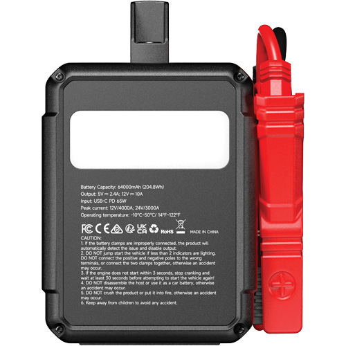 V4000 HD 12V/24V 4000A Jump Starter Advanced Consulting and Training Ltd.