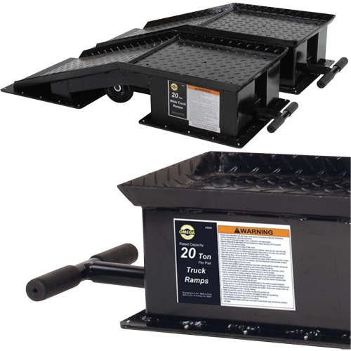 Rampes pour camions lourds avec longue poign&eacute;e en T, Capacit&eacute; 40 000 lb, 45" lo, 13-1/2" la, Hauteur de 9-19/50" Advanced Consulting and Training Ltd.